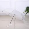 Transparent Umbrella Female Long Handle Umbrella Internet Celebrity Student Kids Transparent Umbrella Straight Handle Fresh Advertising Umbrella