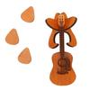 Guitar Pick Holder Multifunctional Oak Wood Guitar Pick Storage Box for Living Room Decoration