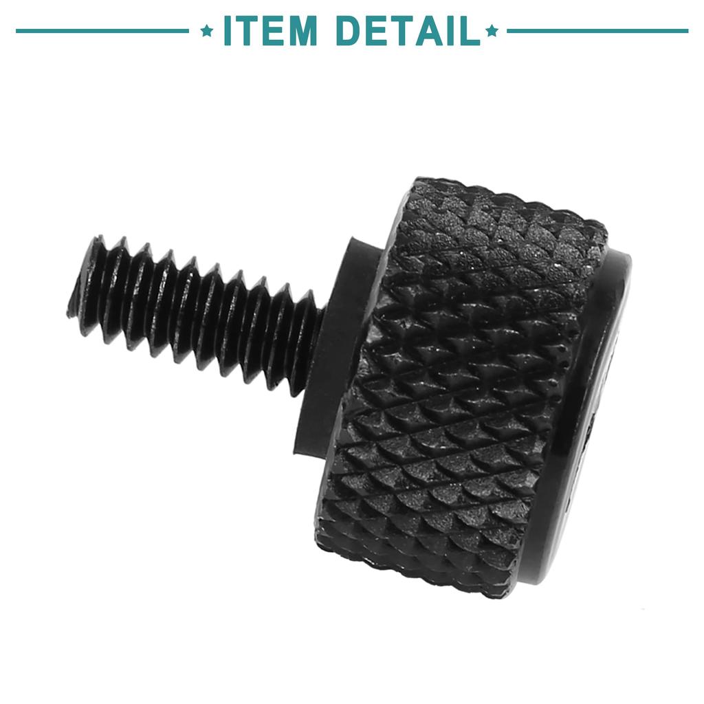 ACROPIX Motorcycle Rear Back Seat Mount Bolt Screw 6mm-20 Screw Black 1pcs