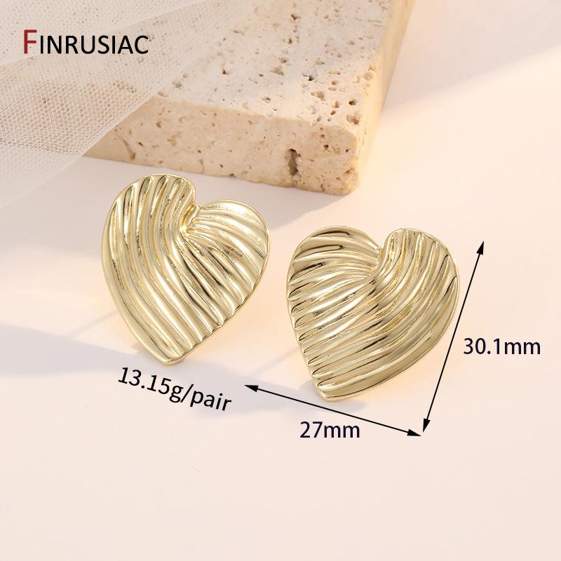 Fashion 14K Gold Plated Metal Irregular Stud Earrings for Women Exaggerated Large Geometric Statement Earrings Party Jewelry