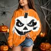 Kids Halloween Print Hoodie Pullover Sweatshirt for Boys Girls Casual Wear
