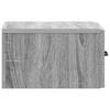 Wall Mounted Nightstand Gray Sonoma 34.5 x 33 x 20 cm
