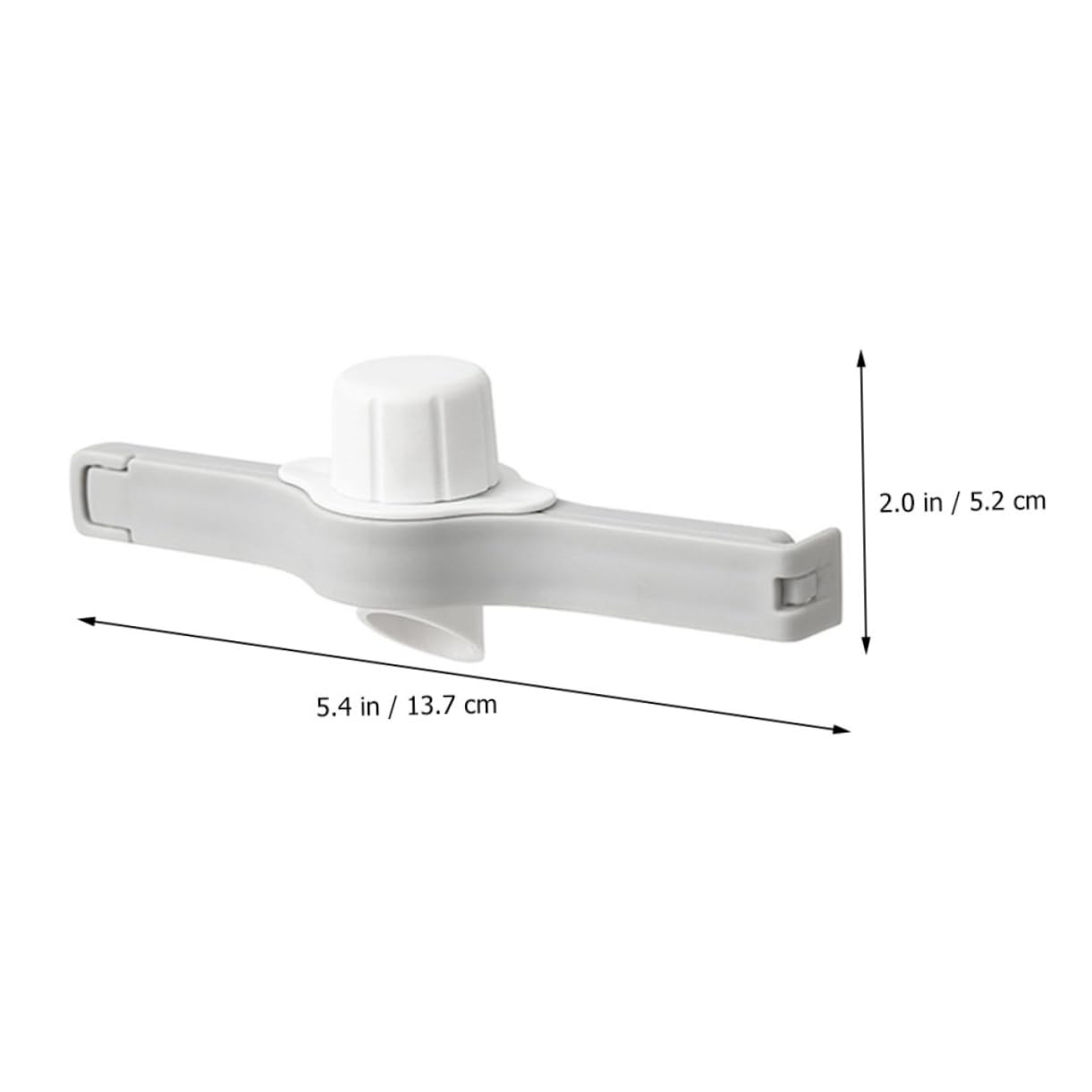 

Зажим для герметизации пищевых продуктов Зажим для пакетов для хранения пищевых продуктов с выпускным носиком Органайзер для хранения пищевых продуктов и сухого молока 5PCS белый