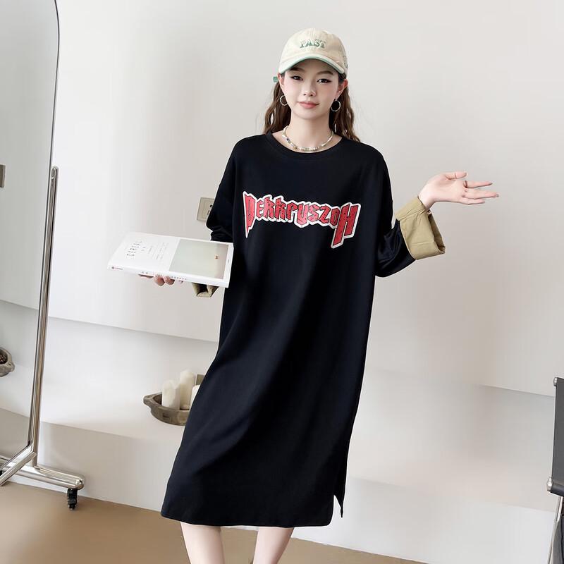 

IMAGINEX Women s Casual Long Sleeve Midi Slit Dress One Size