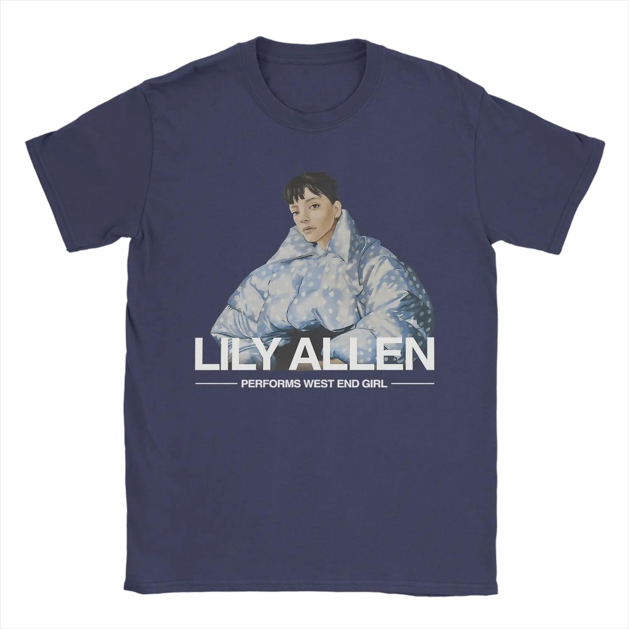 

Lily Allen West End Girl Tour 2026 TShirt Unisex Novelty Cotton Tees Crewneck Short Sleeve T Shirt Birthday Gift Streetwear Y2K S