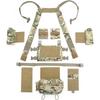Outdoor Tactical Vest With MultiFunctional MOLLE Multi-Pocket Quick Release Chest Rig For Hiking Camping Training