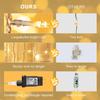 JMEXSUSS 300 LED Remote Control Curtain Lights, Plug in Fairy Curtain Lights Outdoor, Window Wall Hanging String Lights for Bedroom Indoor Dorm
