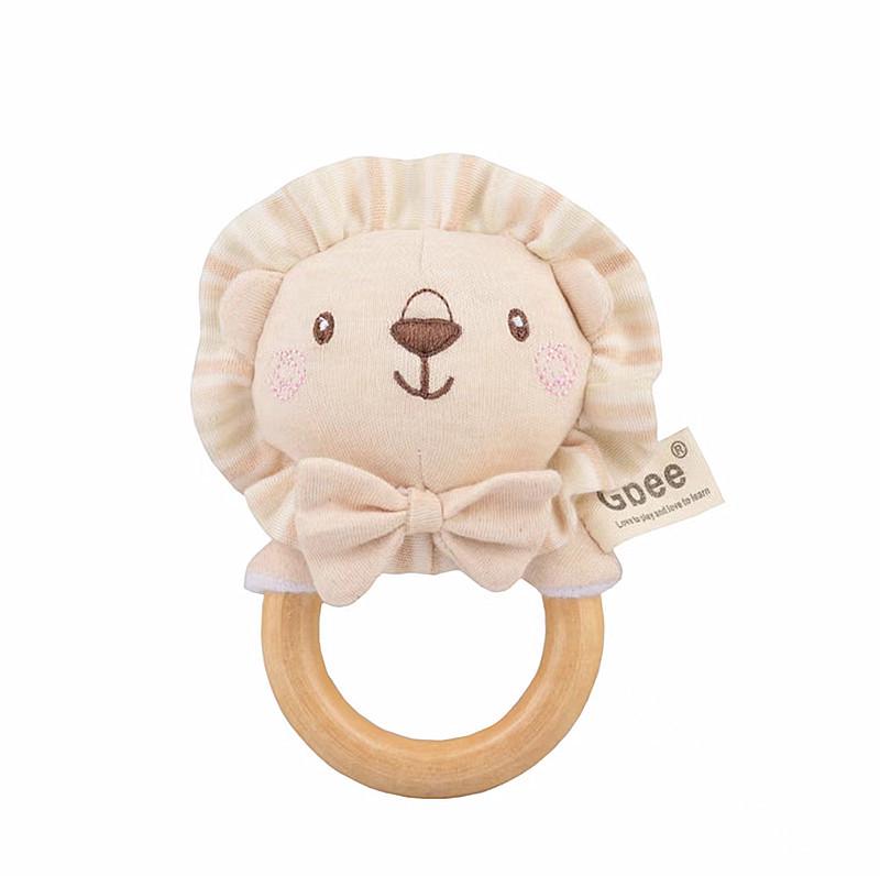 Gbee Organic Cotton Baby Rattle - Newborn Soothing Toy 0-1 Year