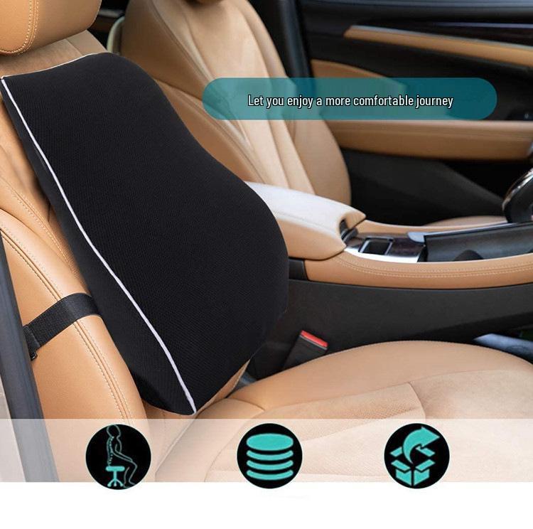 Ergonomic Memory Foam Lumbar Support Cushion for Office Chair, Car, and Wheelchair.