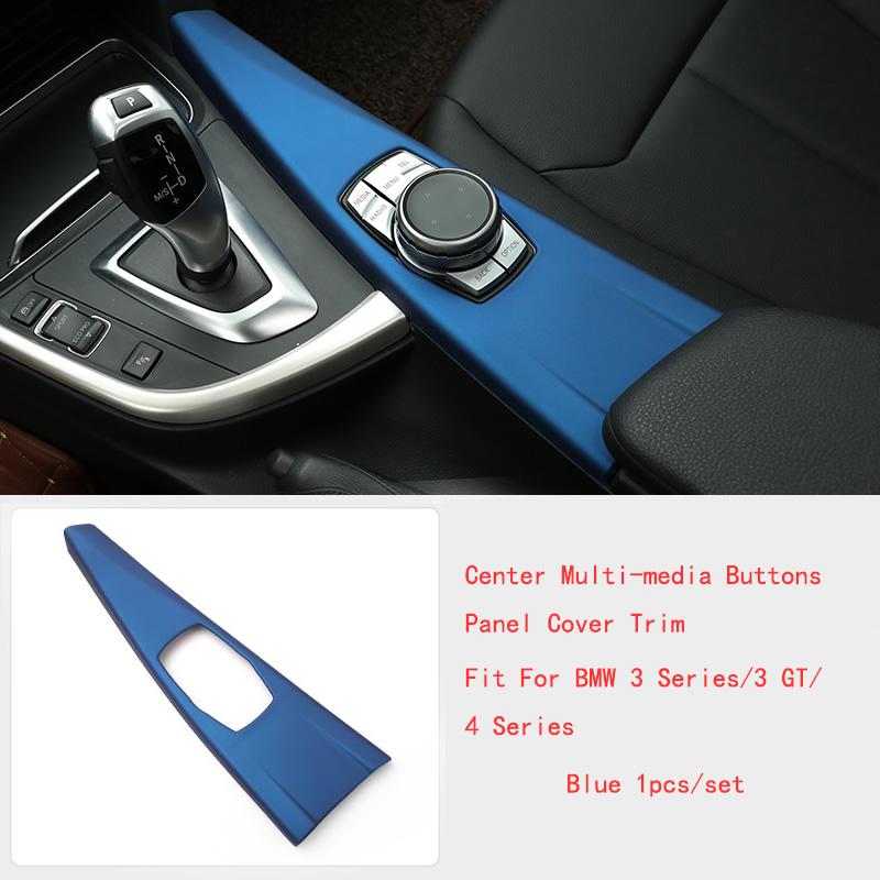 For BMW 3 4 Series 3GT F34 F30 F36 F31 13-19 Multimedia Panel Cover Shifter Trim Strip Multi-Media Button Cover