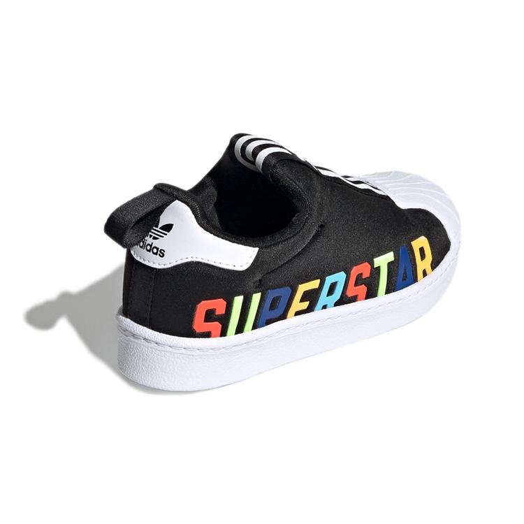 Adidas Originals Superstar 360 X C Low top Skateboard Shoes Black White Children Aged 3 7 Years Old FV7230