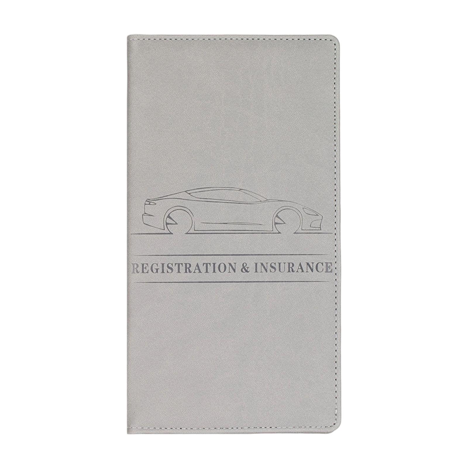 

Держатель для свидетельства о регистрации и страхового полиса автомобиля с магнитной застежкой, органайзер для документов, карточек и водительского удостоверения в перчаточный ящик автомобиля серый