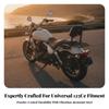 Motorcycle Rear Rack with Backrest | Sturdy Metal Frame, Slotted surface Surface, Cargo