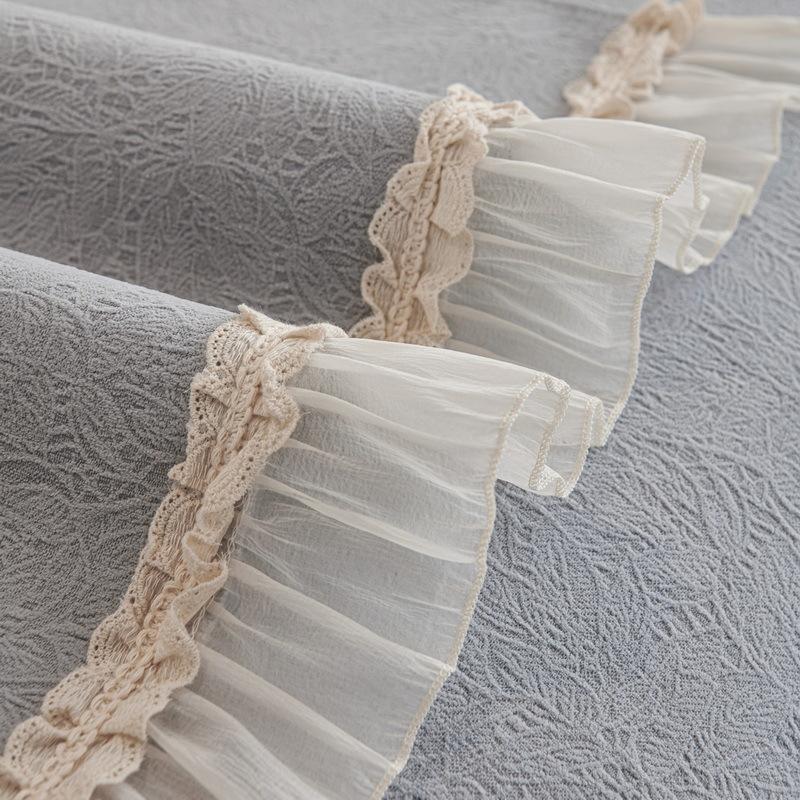 Cream Wind Sofa Cushion Universal In All Seasons French Skirt Sofa Cover Simple Non-Slip Chenille Seat Cushion Cover Cloth Towel