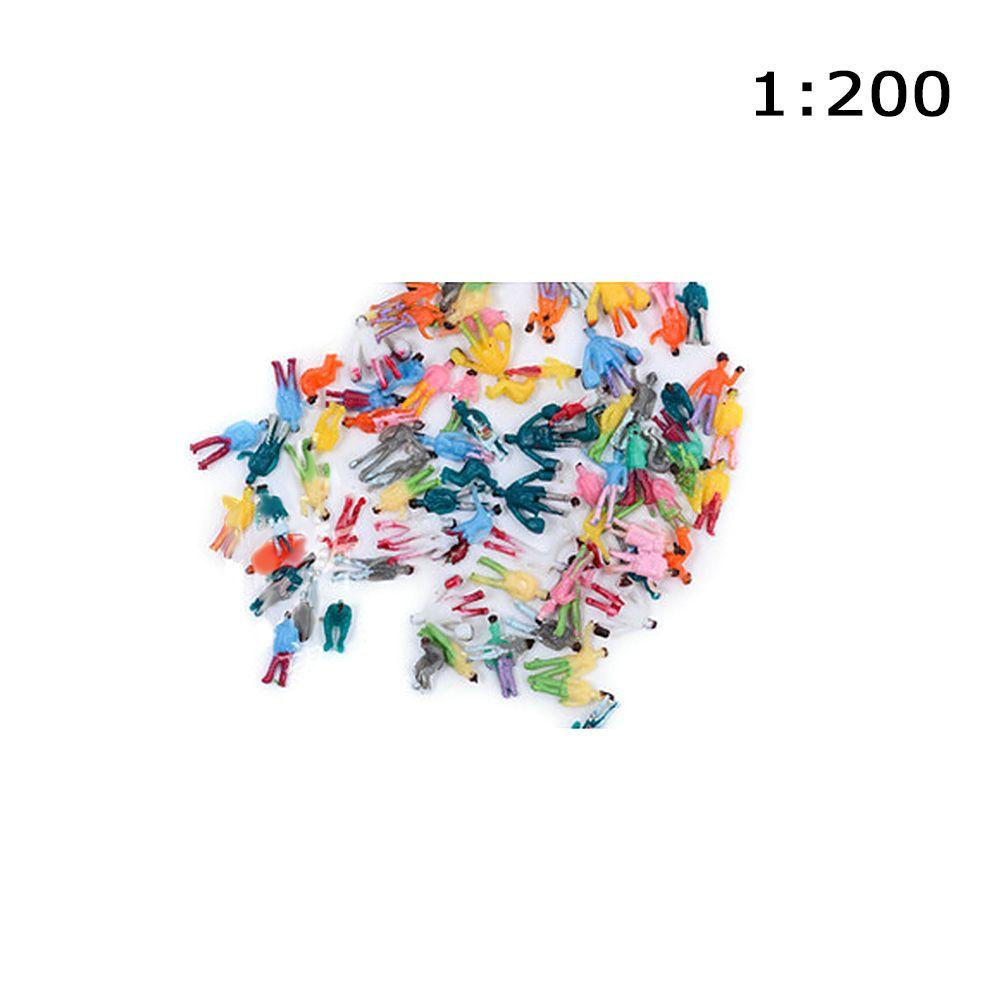 

АБС Кукольный домик 1:300/1:200/1:150/1:100 Модель Железнодорожного Пейзажа Здание Люди Фигурки DIY Персонаж 1/200