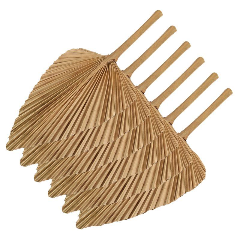 Versatile 6PCS Dried Palm Leaves Natural Dried Palm Fans,Large Palm Spear For Boho Wedding Decor,Tropical Palm Leaves Decoration