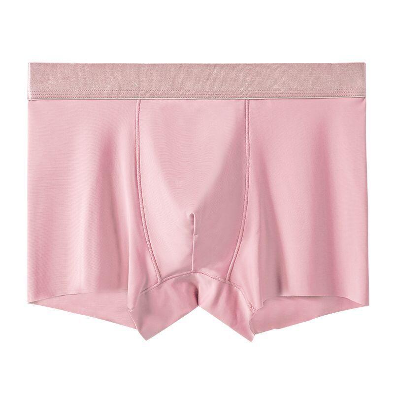 Men's Underwear New Summer Thin Style Seamless Ice Silk Comfortable Breathable Flat Corner Pants Loose