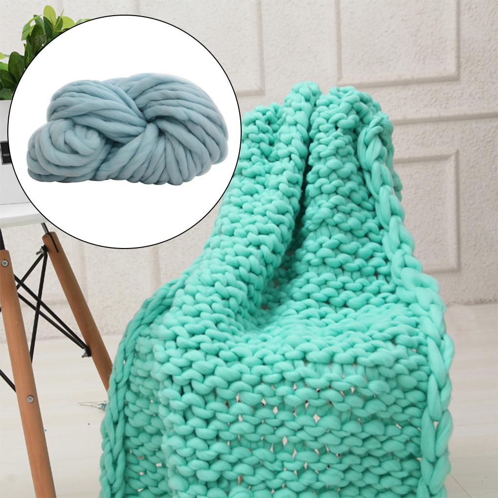 Knitting Yarn Solid Color Thickened Hat Scarf Crochet Cotton Knit Yarns Craft Making Accessory Crafting Accessories