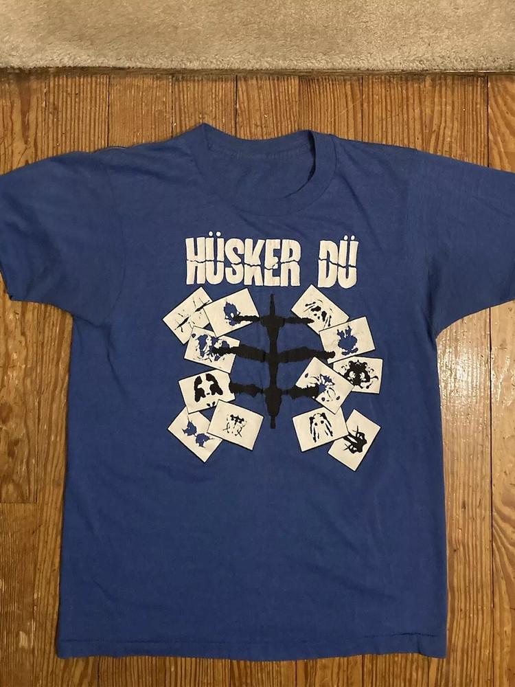 Husker Du Band Navy Unisex Cotton Full Size SS393 Unisex T-Shirt