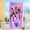 Demon Hunter Girls Personalized Name Beach Towel High Absorbency & Quick-Dry Portable for SwimmingBeachCamping Travel Beach AccessoriesGym