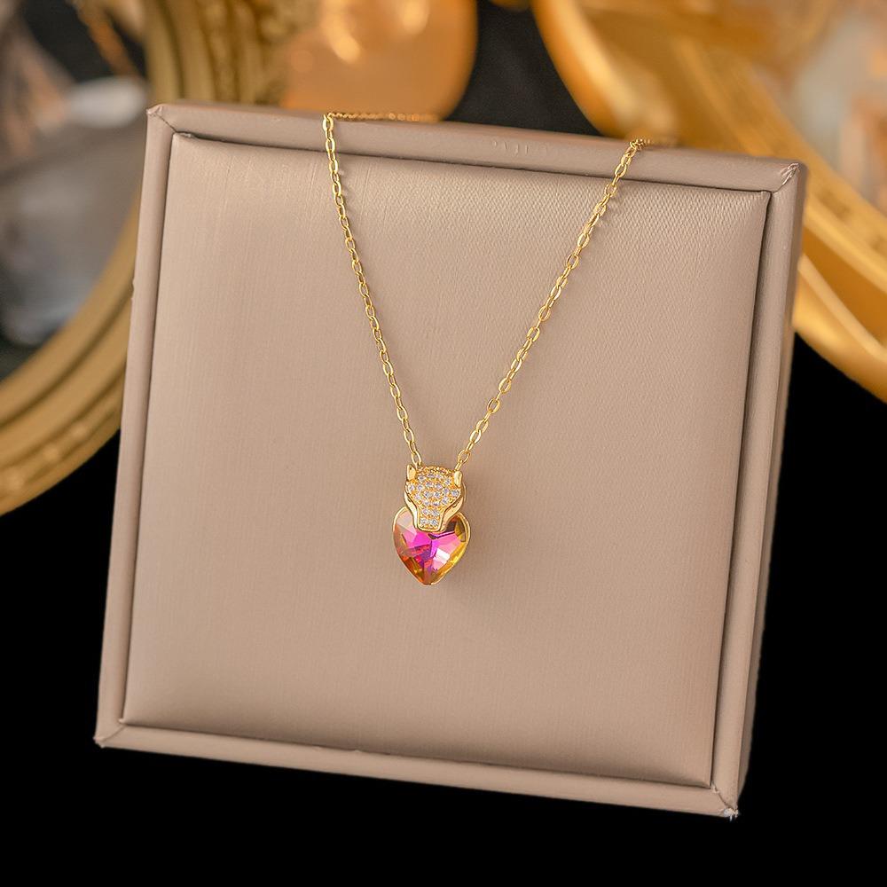 Titanium Steel Non-Fading Necklace: Elegant, Summer-Ready Clavicle Jewelry for Women