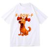 Funny Dog Cartoon Print T Shirts F-dog-F Meme Fashion Cotton Shirt Graphic Men Women Stylish Retro Harajuku Unisex Clothing Tops