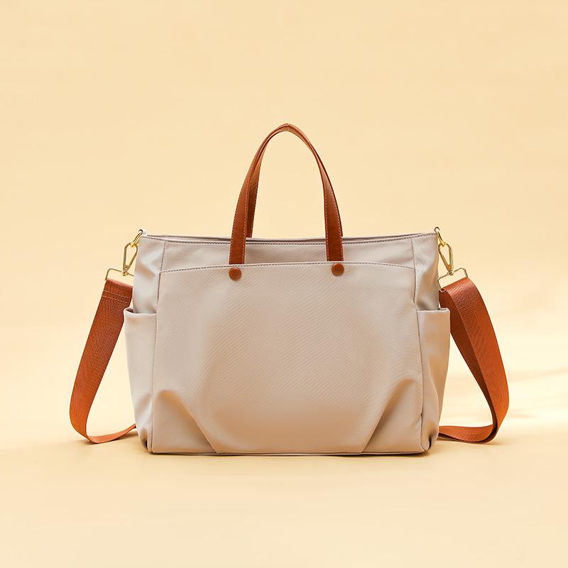 2024 Summer New Niche High-End Handheld Single-Shoulder Canvas Tote Bag, Large Capacity Crossbody Business Briefcase хаки