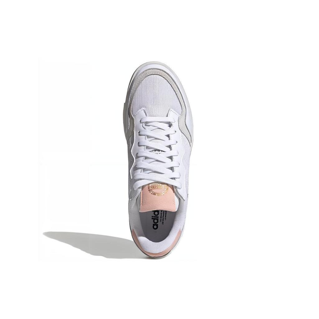 Adidas Originals Super Court Non-Slip Low-Top Sneakers Unisex Sneakers White Gray Pink EF5873