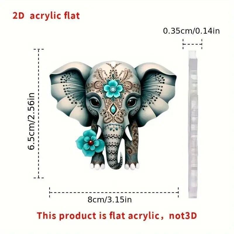 

Artistic Acrylic Elephant Car Accessory For Simple Yet Elegant Decor Vehicle