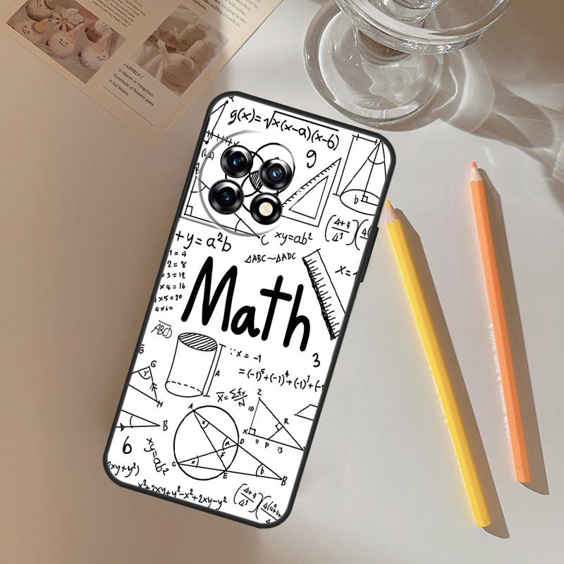 Physics Math Formula Equation Funda For OnePlus 13R 13 12 R 11 9 10 Pro 8T 9RT 10T OnePlus Nord CE 2 3 4 Lite N20 N30 Case