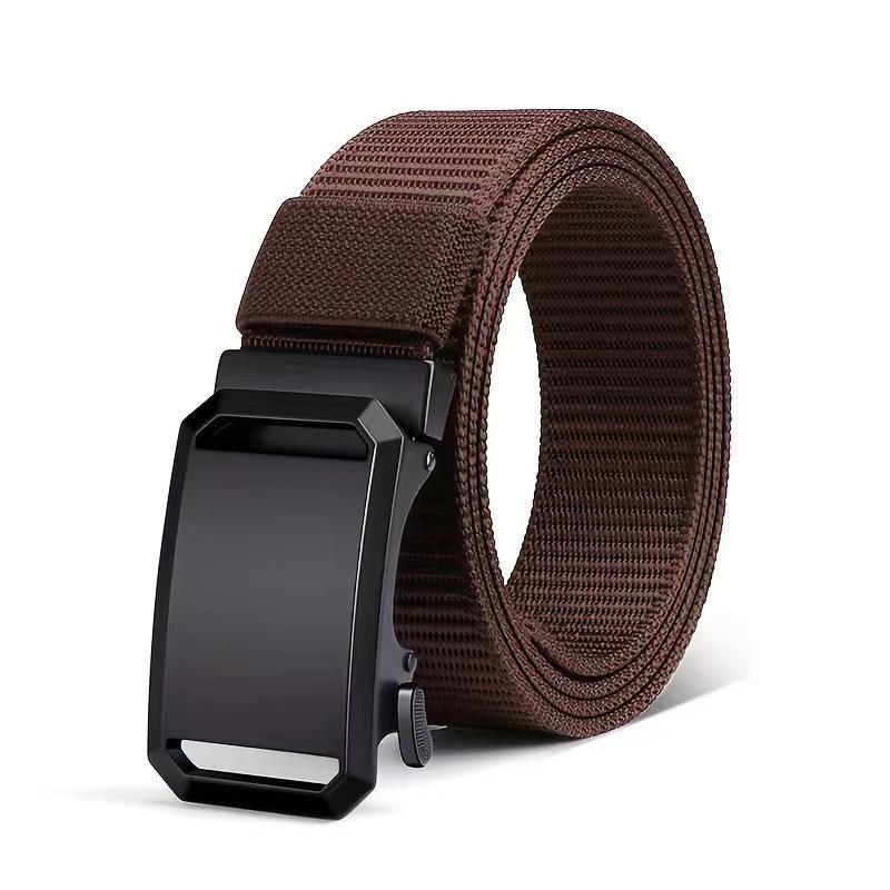 Men's 2026 Canvas Tactical Automatic Buckle Belt - Trendy, Versatile, Casual Workwear Accessory