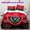 Rugby Club RC Toulonnais Pattern Bedding,Quilt Set Quilt Cover Pillowcase Home Birthday Gift (1*duvet Cover+2*pillowcase,without Core)