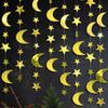 Gold Star & Moon Party Decorations - Hanging Backdrop for Weddings