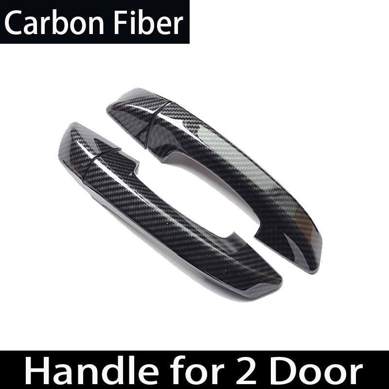 Exterior din fibră de carbon pentru Volkswagen VW Scirocco 3 MK3 2008 ~ 2017 2009 crom lucios negru capac mâner ușii bol mașină