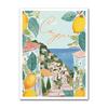 La Dolce Vita Limone Poster Stampe Retro Spritz Pittura su Tela Santorini Italia Viaggio Arte da Parete per Stanza Caffè Decorazione Quadro