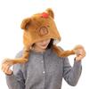 Capybara Hat Plush Movable Ears Winter Warm Cartoon Animal Decorations Hats