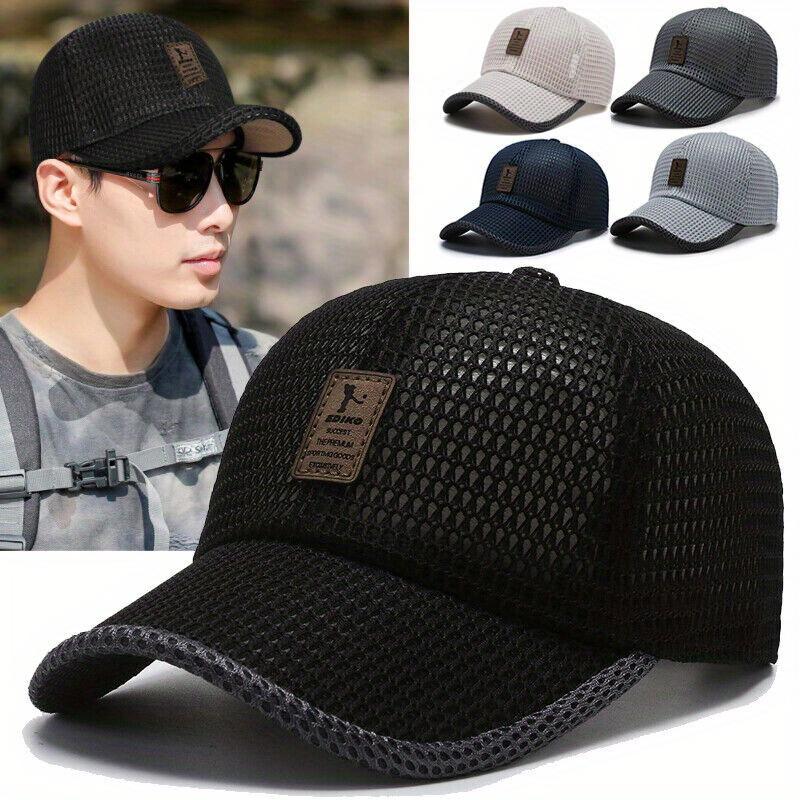 Mens Trucker Sun Hat Women Mesh Breathable Baseball Sports Cap