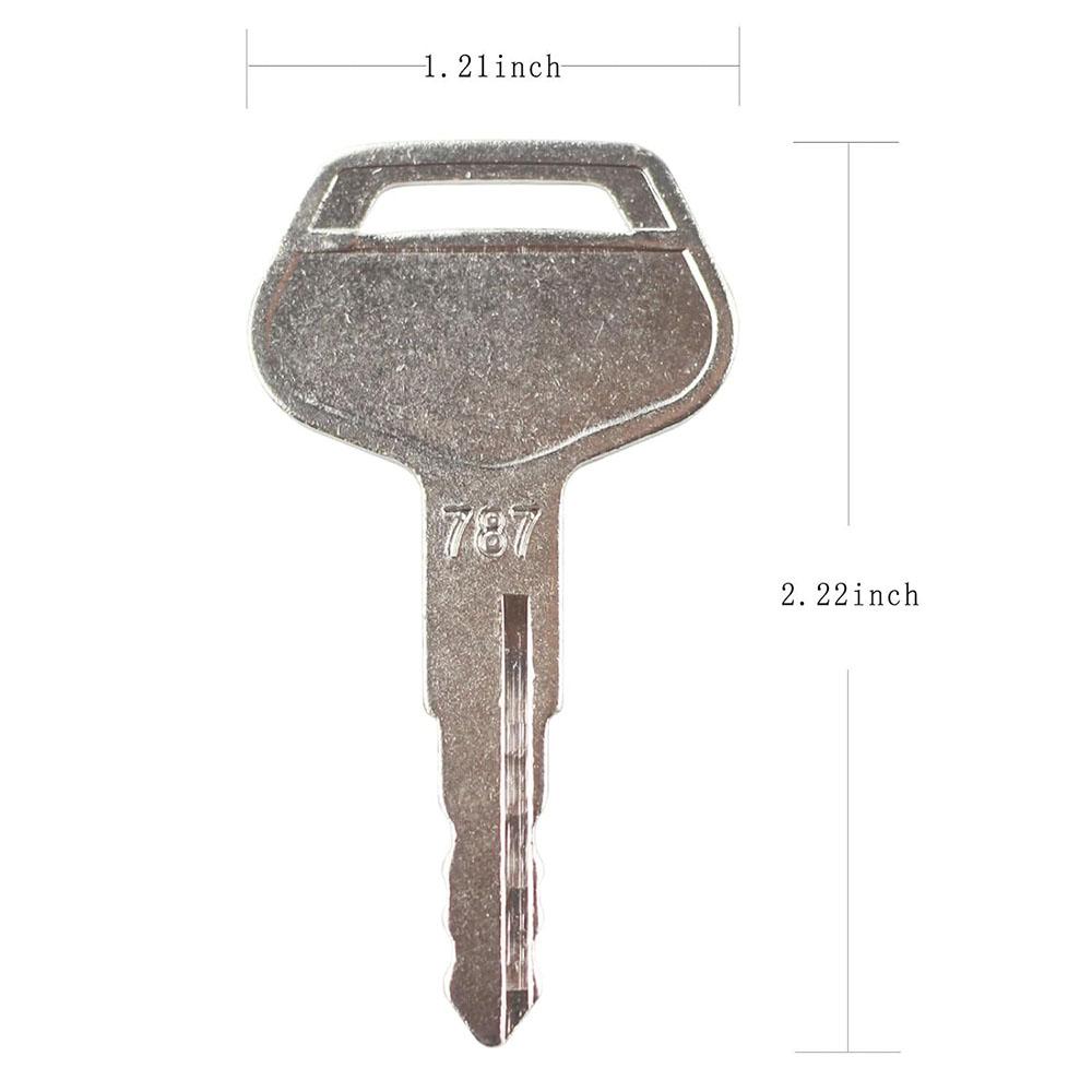 2Pcs Ignition Keys For Komatsu 787 Excavator, Dozer, Loader ELI80-0115, TR261434