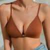 No Trace Large Size Sexy Lingerie Women Thin Section Small Chest Gathering Adjusting Bra Front Buckle Ladies Bra