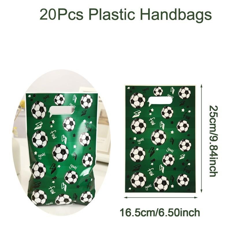 Football Soccer Birthday Party Decoration Kids Soccer Sports Theme Tableware Banner Gift Bags Supplies Set For Boy Favor