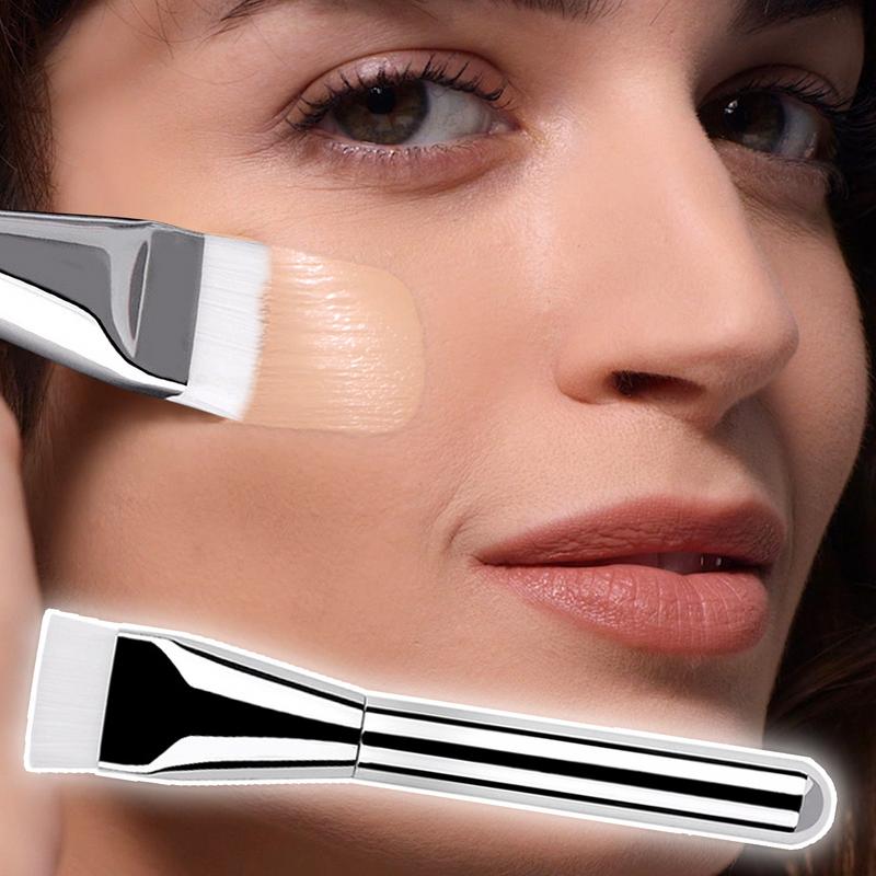 Flat Foundation Brush Liquid Makeup Concealer Foundation Brush Spatula Ultra Thin Concealer Pad Professional Make Up Tools