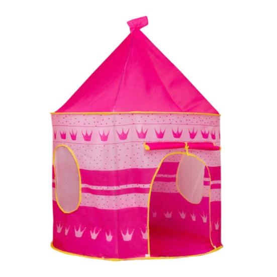 Kinderburg Zelt, Prinzessinnen Spielhaus für Mädchen, Indoor Outdoor Einfach Aufzubauen Spielzelt mit Stern Mond Design, Geburtstagsgeschenk für Kleinkinder