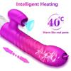 Rabbit Thrusting Vibrator for Women Heating G-Spot Vagina Vibrator Clit Stimulator Female Masturbator Adult Sex Toy for Women