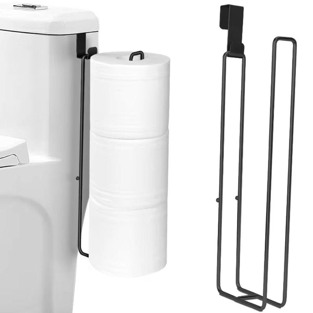 Wall Mounted Toilet Paper Holder Metal Bathroom Organizer  for Toilet Vanity Storage
