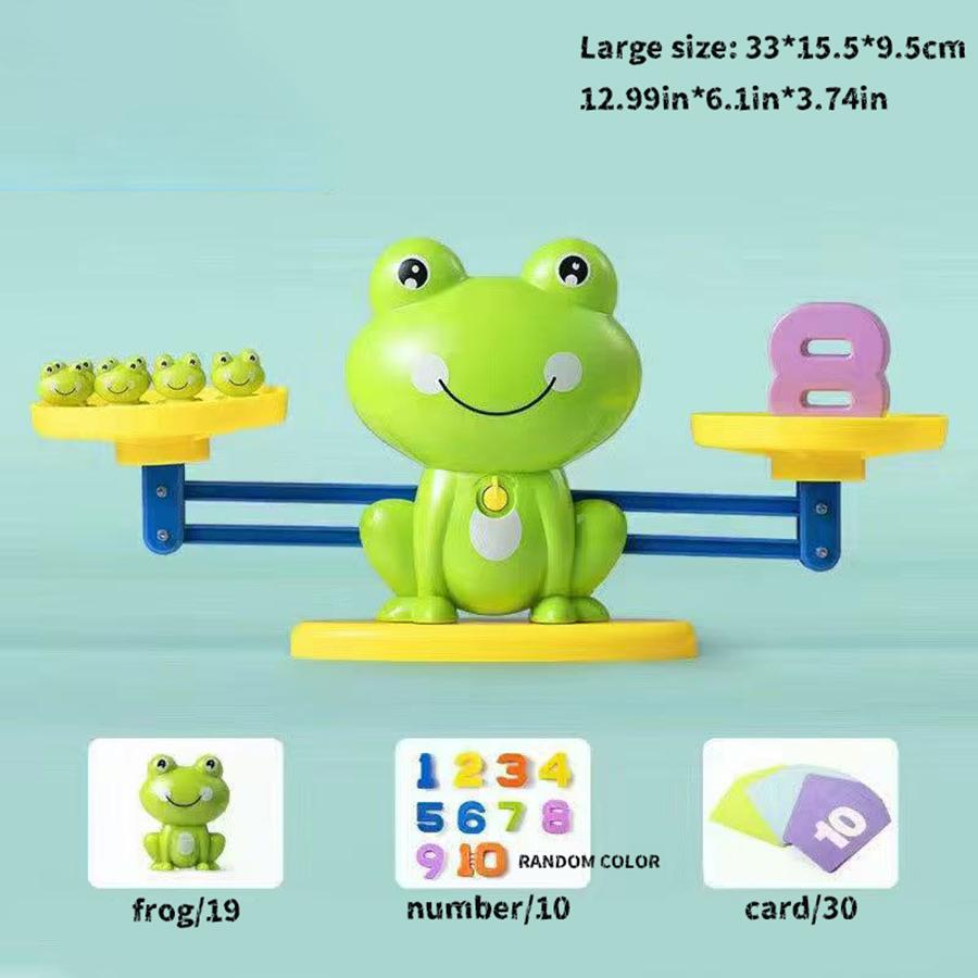 Mathematische Intelligenz Mathe-Spielzeug Lustige Frosch-Skala Kinder Früherziehung Spielzeug Addition Subtraktion Balance Aufklärung