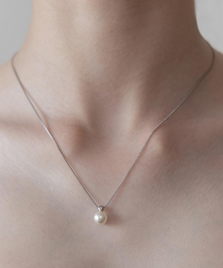 Tatiana (Silver 925) 8Mm Swarovski Pearl Necklace Nz2497