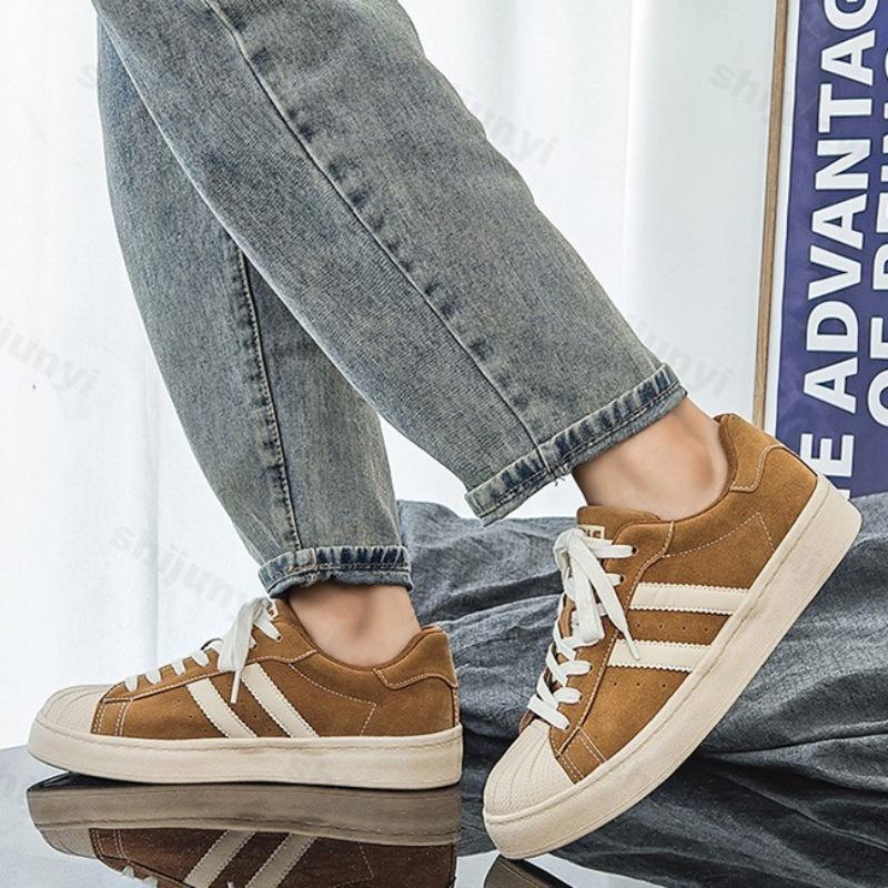 Mode Modetrend Lässige Low-Top Canvas-Schuhe für Herren 2025 Herbst Neu Bequem Vielseitig Nischendesign Rutschfest Schnür-Sneakers