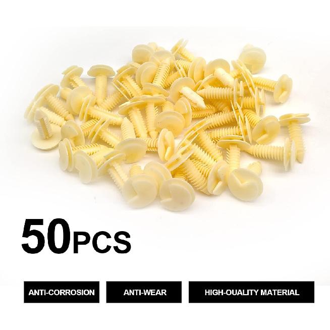 50pcs Nylon Door Trim Panel Retainer Clip Compatible with Chevrolet Cadillac Buick Blazer Silverado Truck GMC Yukon 363137
