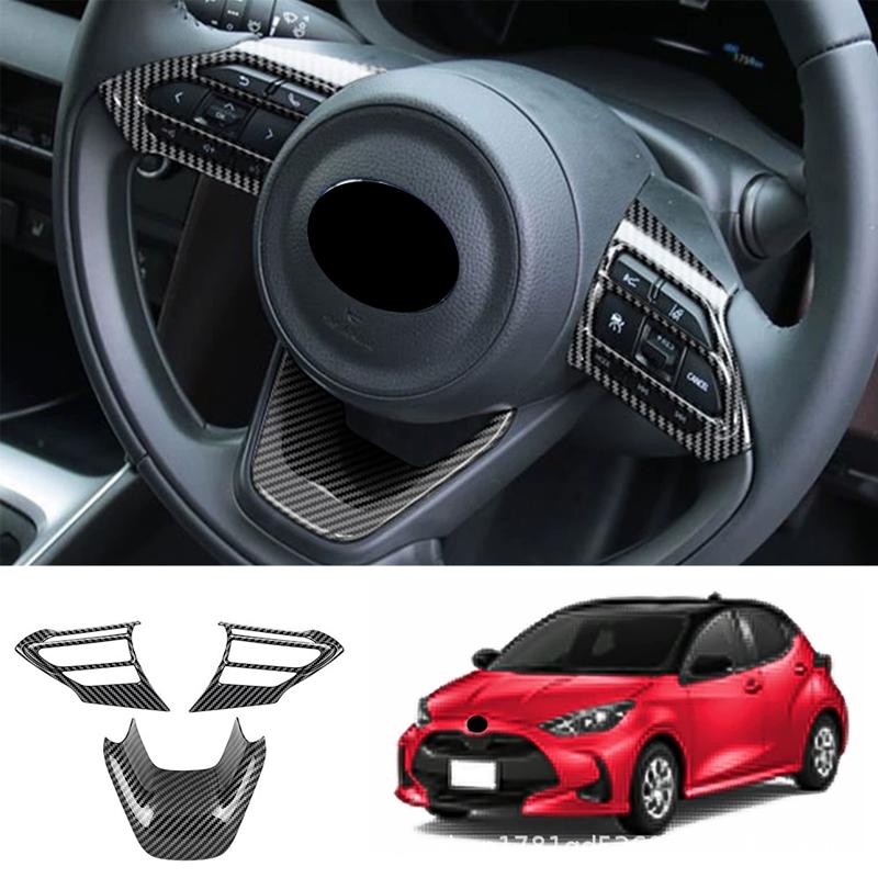 FOR 2022 Toyota YARIS Steering Wheel Glitter Sticker Decoration Scratch Resistant and Wear-resistant Interior Modification