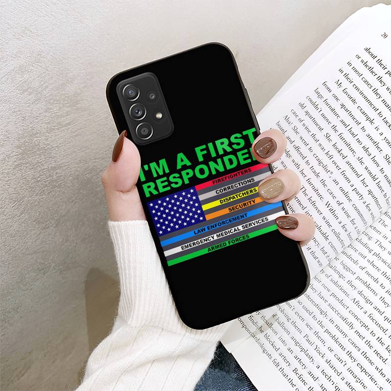 

Чехол для телефона RUICHI First Responders Hero Flag для Samsung Galaxy A02 A12 A21 A22 A32 A41 A42 A51 A71 A72 Shell SamsungA715g